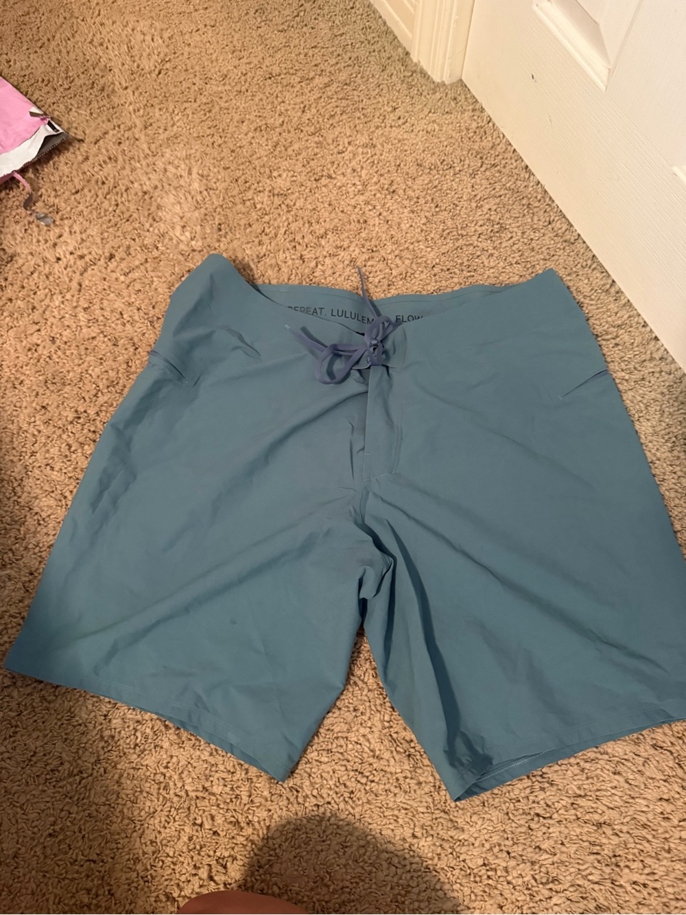 lululemon athletica Teal-Blue Swim Board Shorts